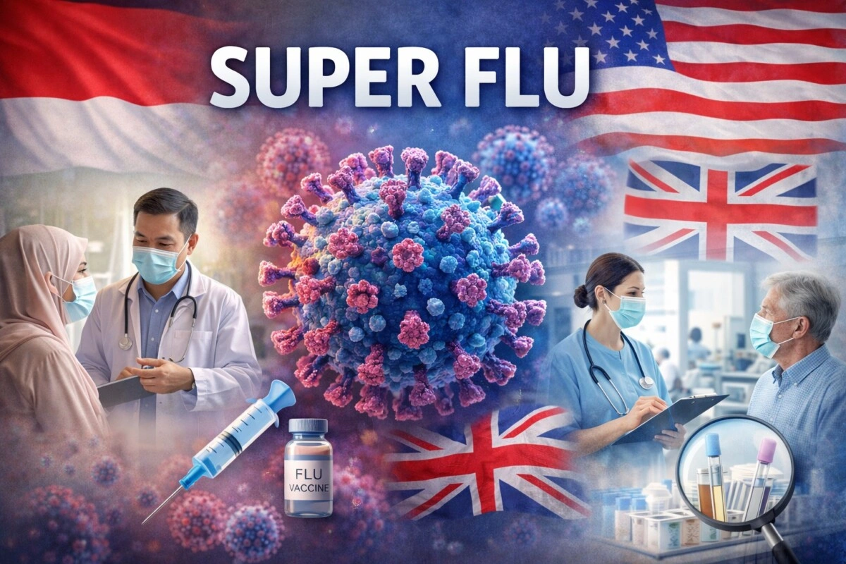 Perkembangan Super Flu di Indonesia, Amerika Serikat, dan Inggris